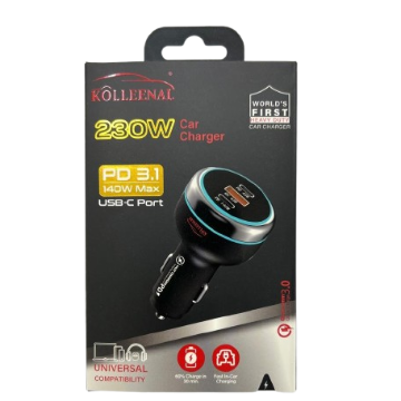 Kolleenal Car Mobile Charger 230W PD / QC