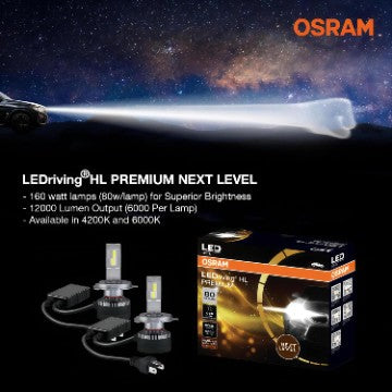 Osram LED 6000K HIR-2 12V H9012CW 80W 12V