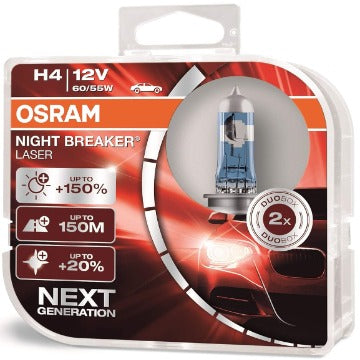 Osram Night Breaker Laser H4 12V 60/55W P 64193 NBL Duo Box